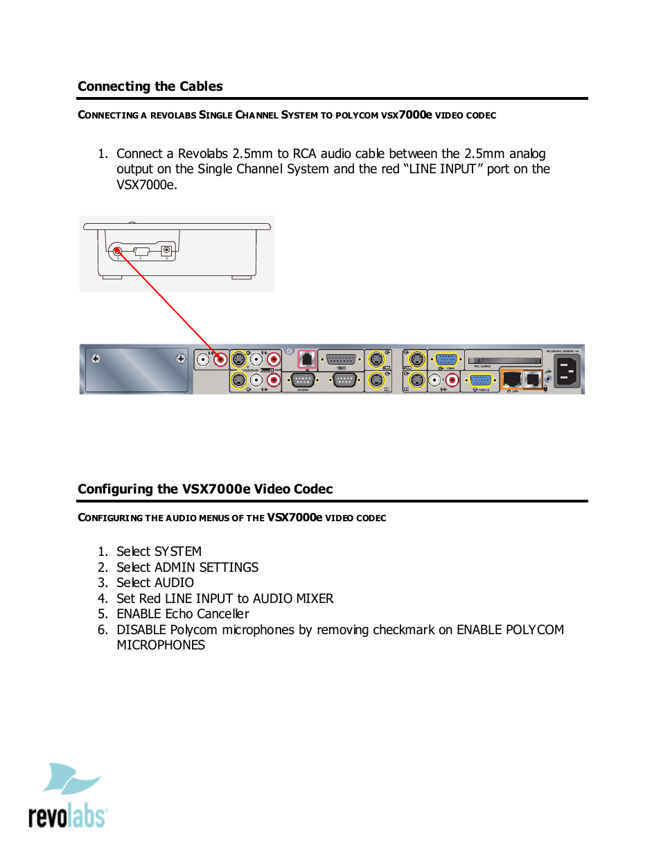 Revolabs Single Channel System - Polycom VSX7000e User Manual | Page 2 / 2