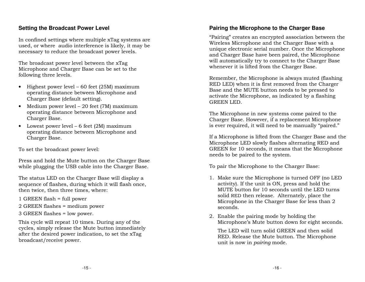 Revolabs XTAG USB User Manual | Page 10 / 12