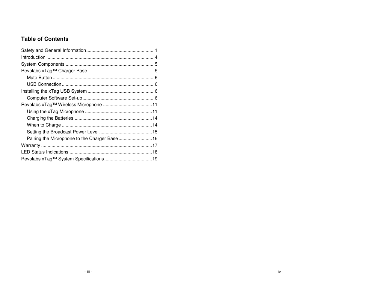 Revolabs XTAG USB User Manual | Page 2 / 12