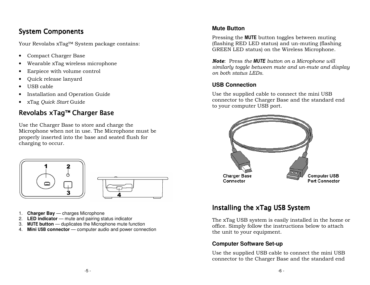 Revolabs XTAG USB User Manual | Page 5 / 12