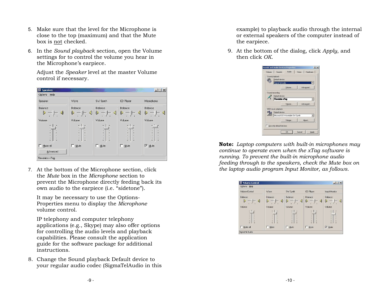 Revolabs XTAG USB User Manual | Page 7 / 12