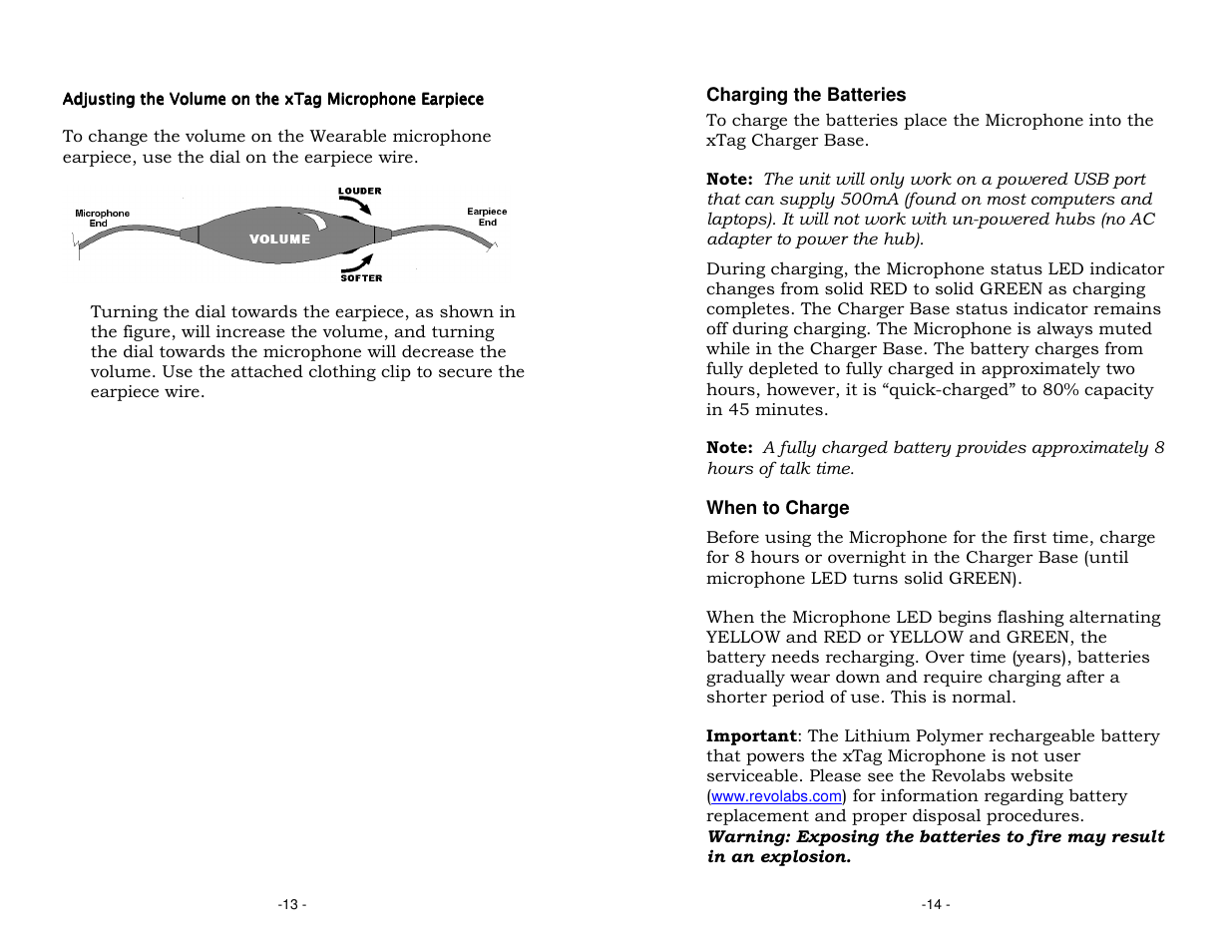 Revolabs XTAG USB User Manual | Page 9 / 12