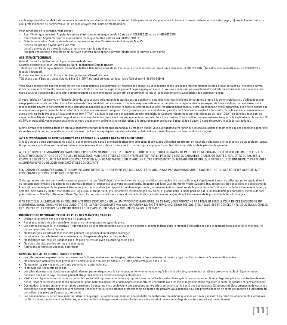 Rock Band Wireless Fender Mustang PRO-Guitar Controller Rock Band 3-Nintendo Wii User Manual | Page 11 / 32