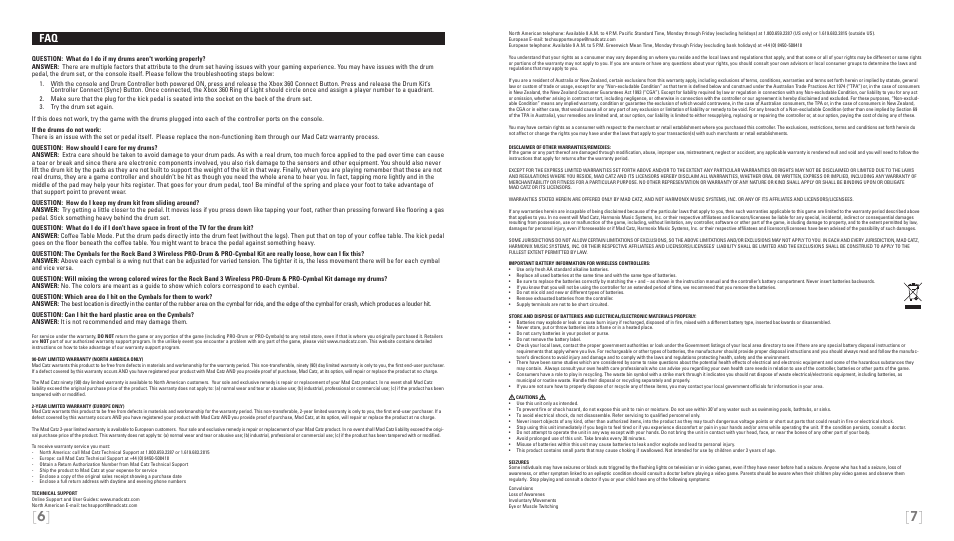 Rock Band Wireless PRO-Drum and PRO-Cymbals Kit Rock Band 3-Xbox 360 User Manual | Page 4 / 24