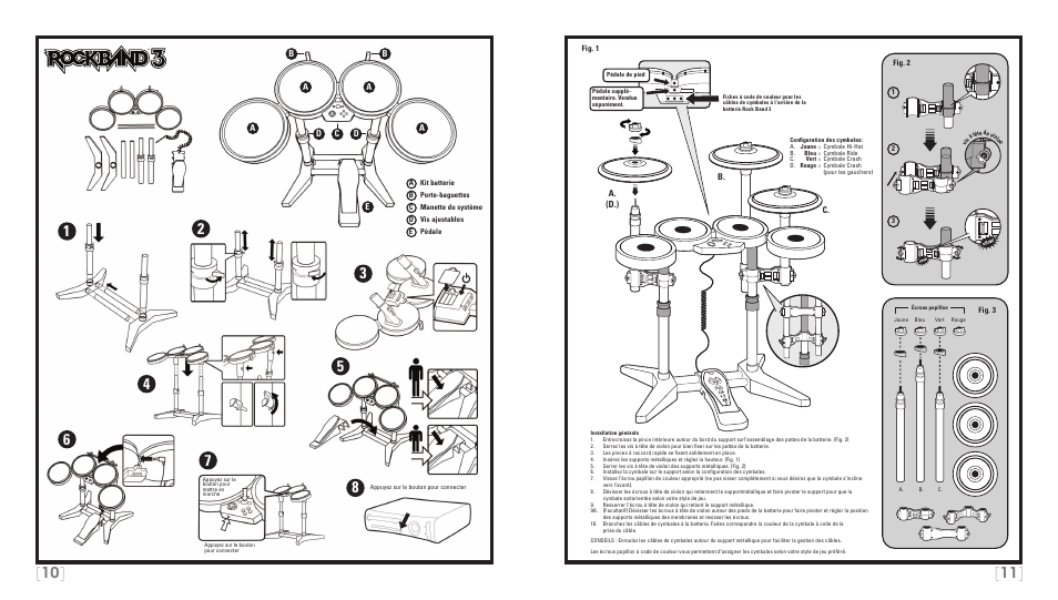 Rock Band Wireless PRO-Drum and PRO-Cymbals Kit Rock Band 3-Xbox 360 User Manual | Page 6 / 24