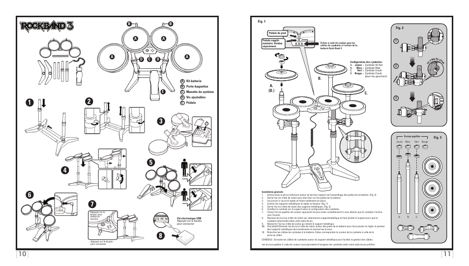 Rock Band Wireless PRO-Drum and PRO-Cymbals Kit Rock Band 3-PlayStation-3 User Manual | Page 6 / 24