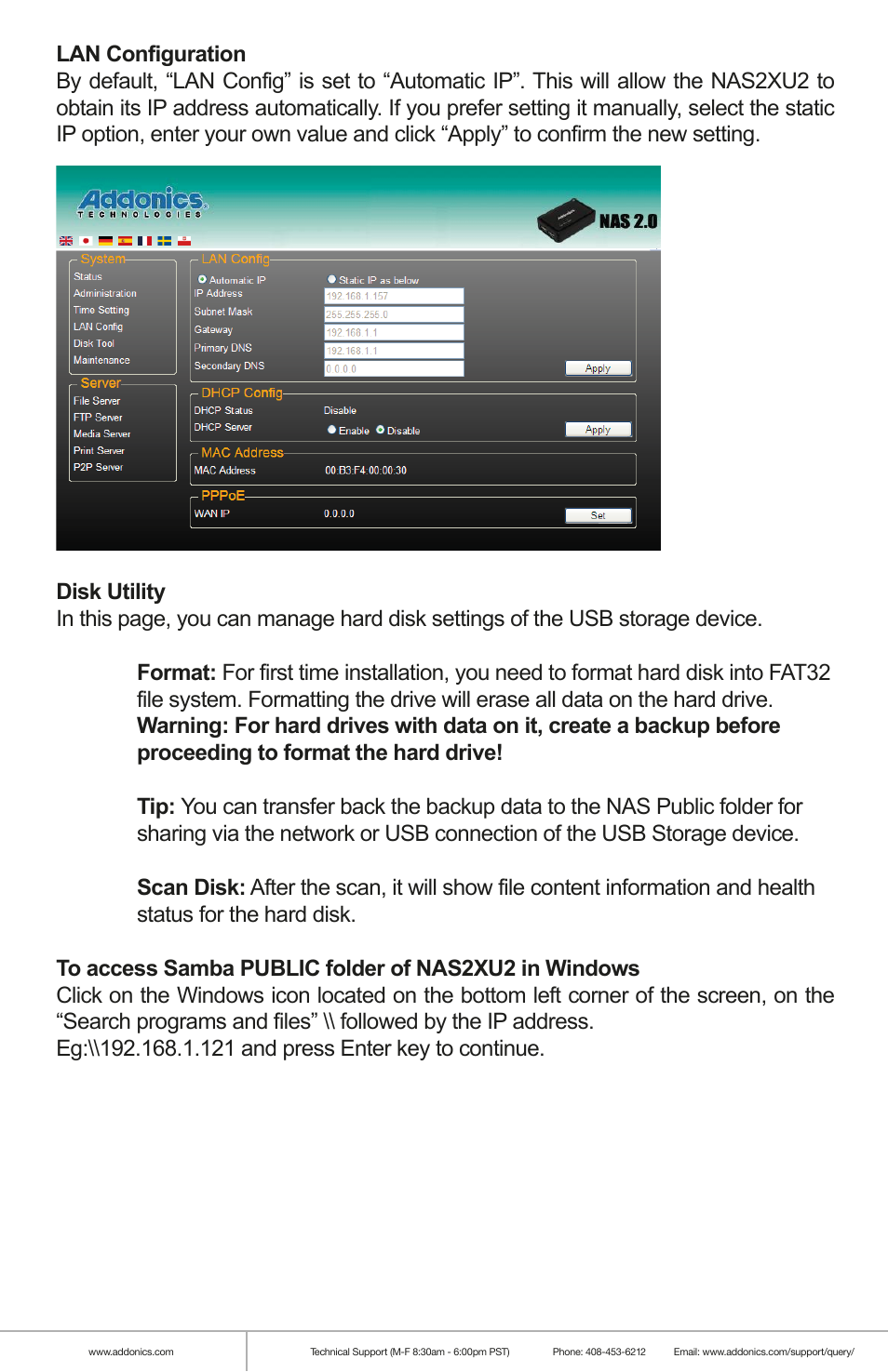 Addonics Technologies NAS2XU2 User Manual | Page 5 / 8