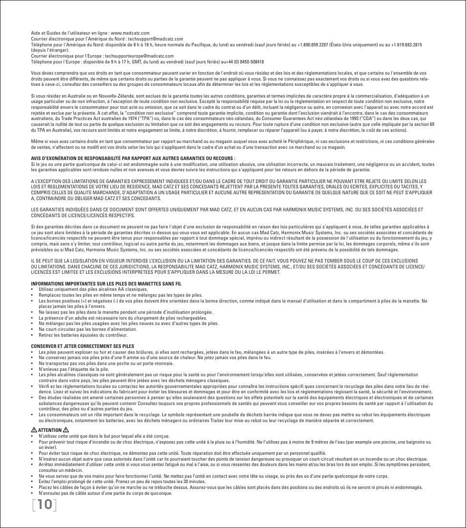 Rock Band Wireless Fender Telecaster Guitar Controller Rock Band 3-PlayStation-3 User Manual | Page 10 / 28