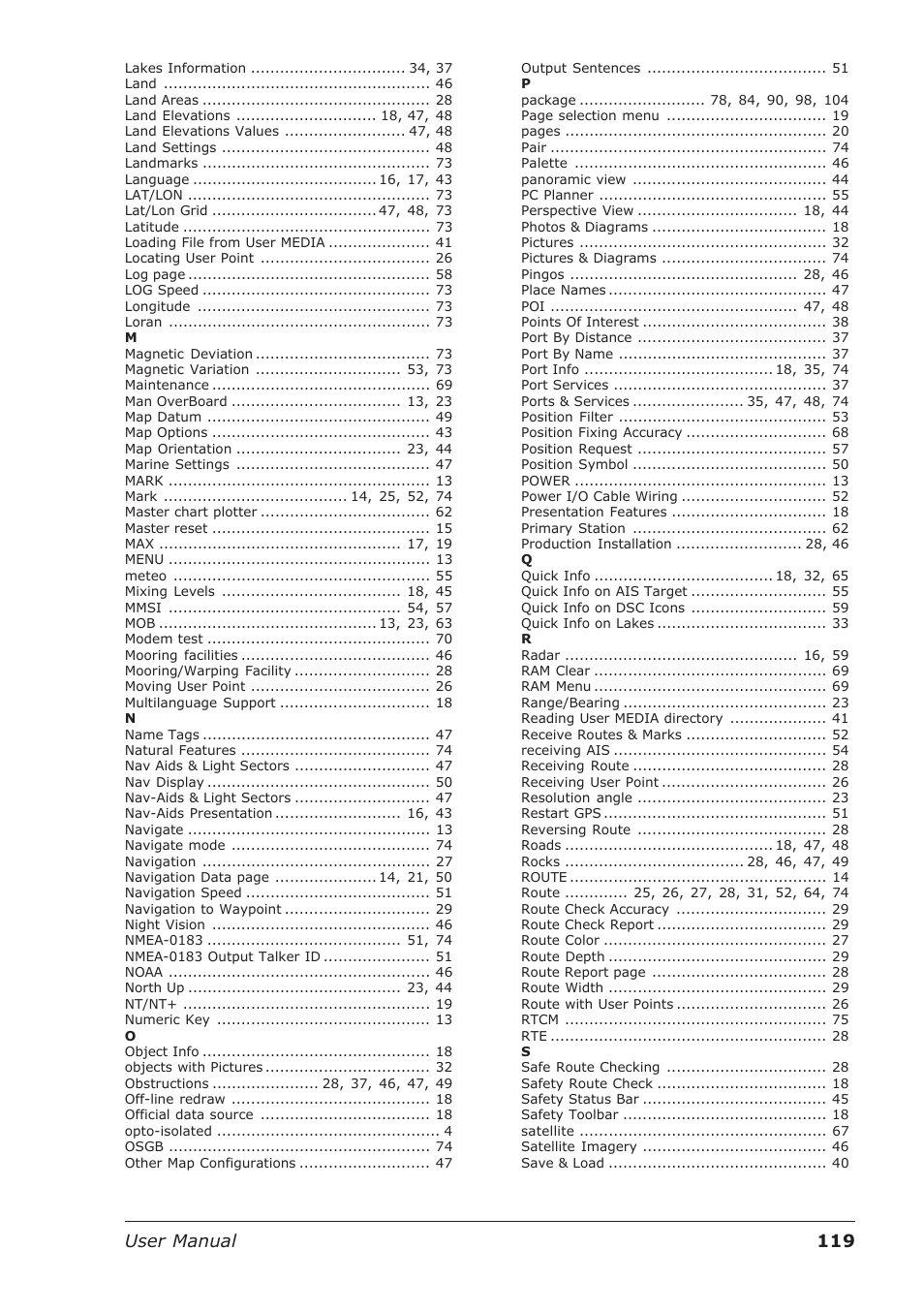 119 user manual | Seiwa Starfish 2nd Edition User Manual | Page 117 / 118