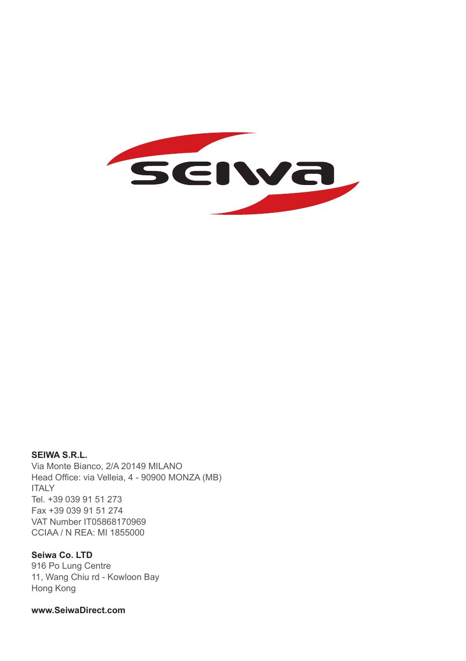 Seiwa Marlin(v.16.31) User Manual | Page 12 / 12