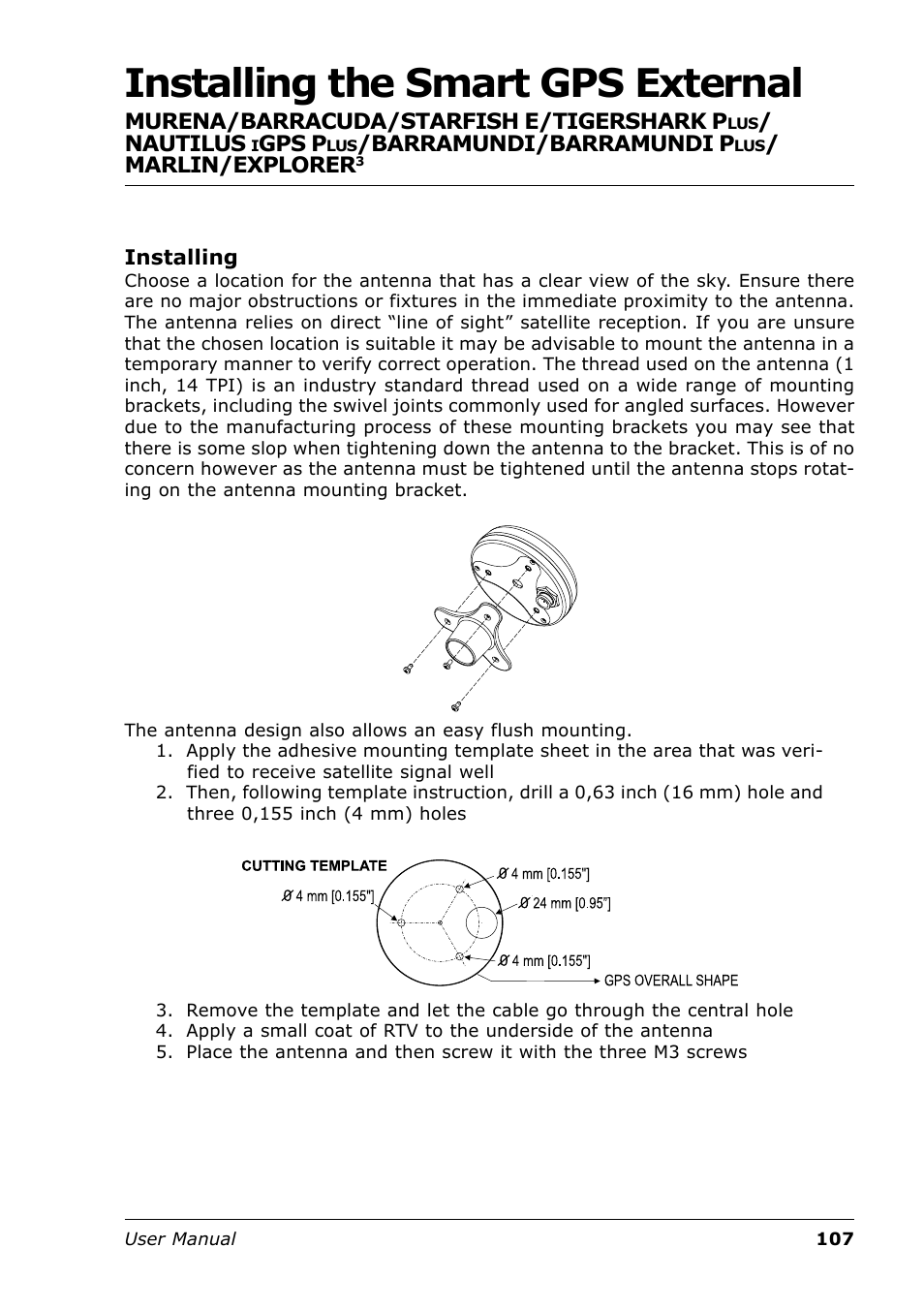 Installing the smart gps external | Seiwa Tigershark Plus User Manual | Page 105 / 109