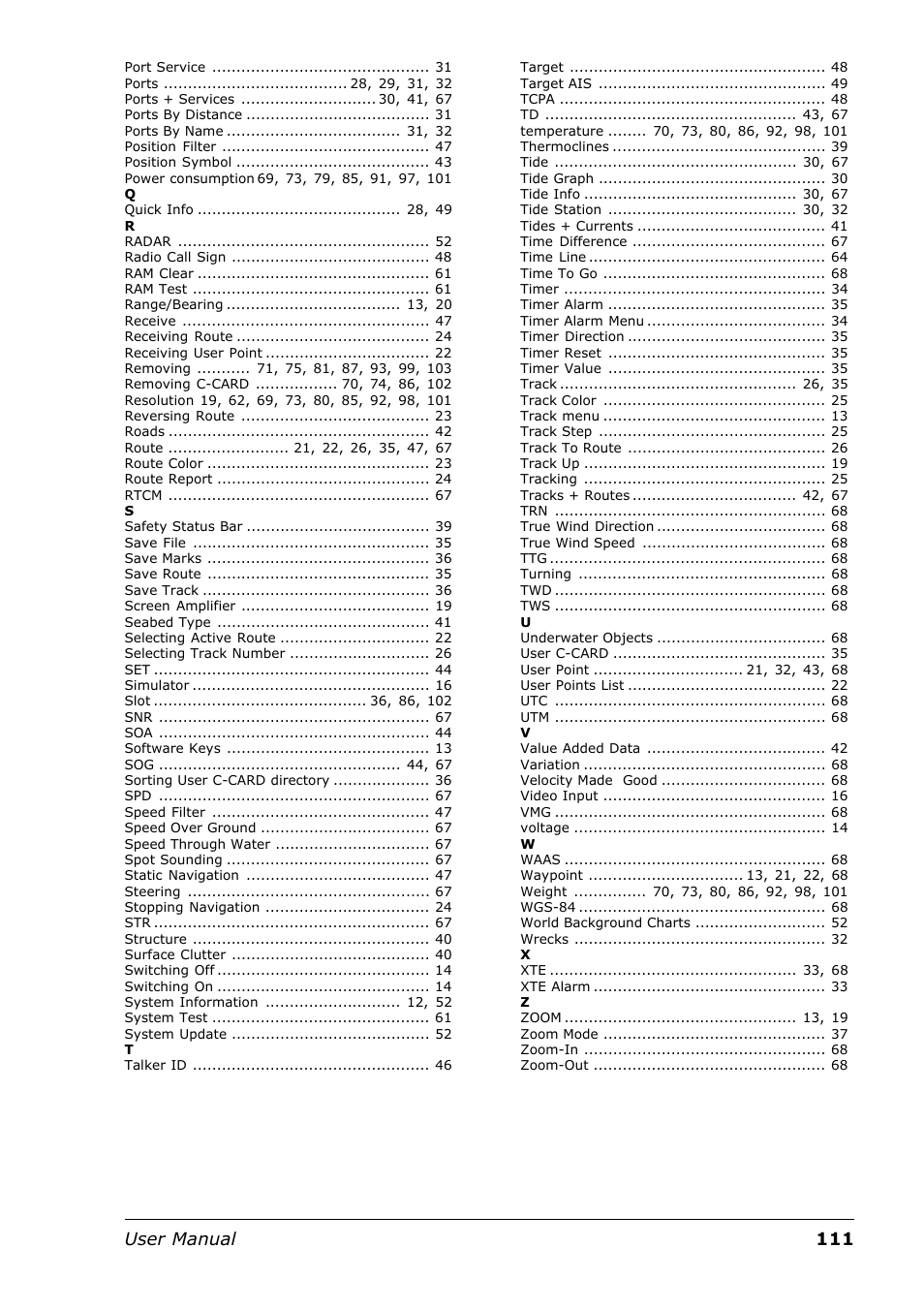 111 user manual | Seiwa Tigershark Plus User Manual | Page 109 / 109