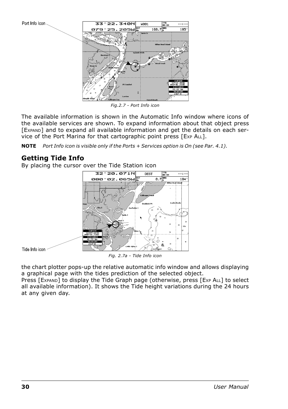 Getting tide info | Seiwa Tigershark Plus User Manual | Page 28 / 109