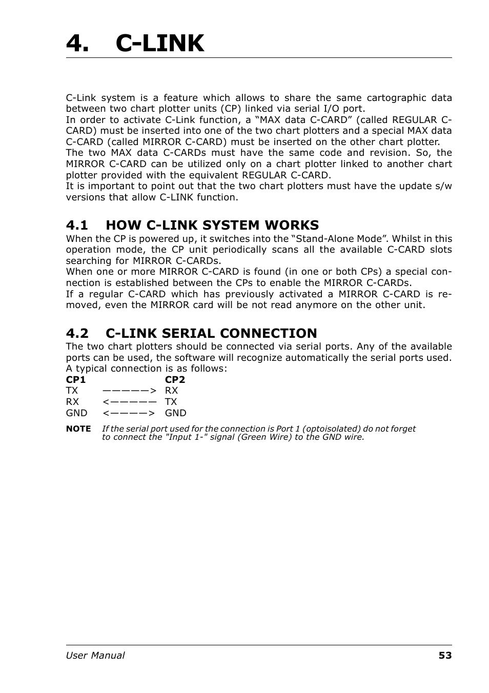 C-link, 1 how c-link system works, 2 c-link serial connection | Seiwa Tigershark Plus User Manual | Page 51 / 109