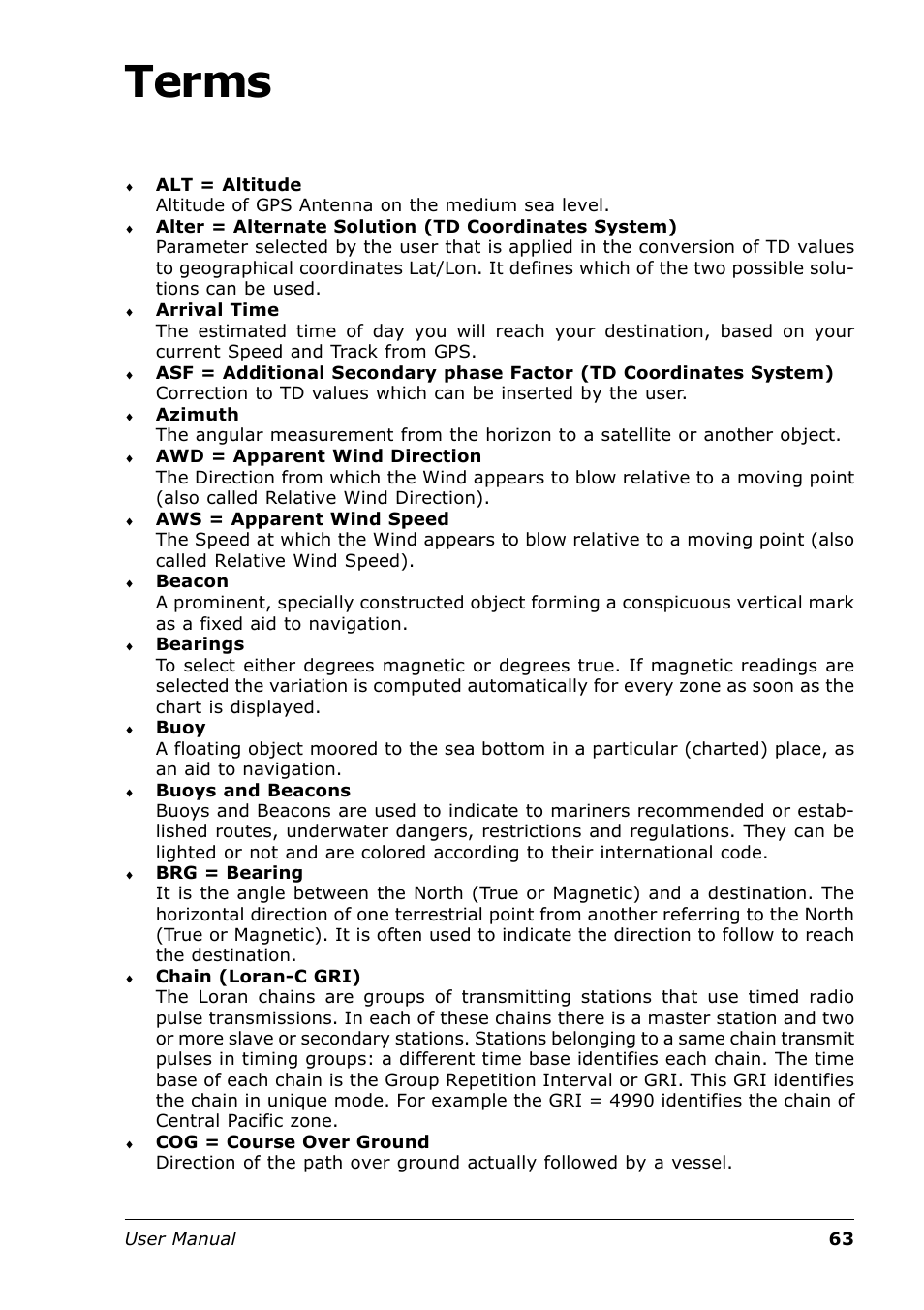 Terms | Seiwa Tigershark Plus User Manual | Page 61 / 109