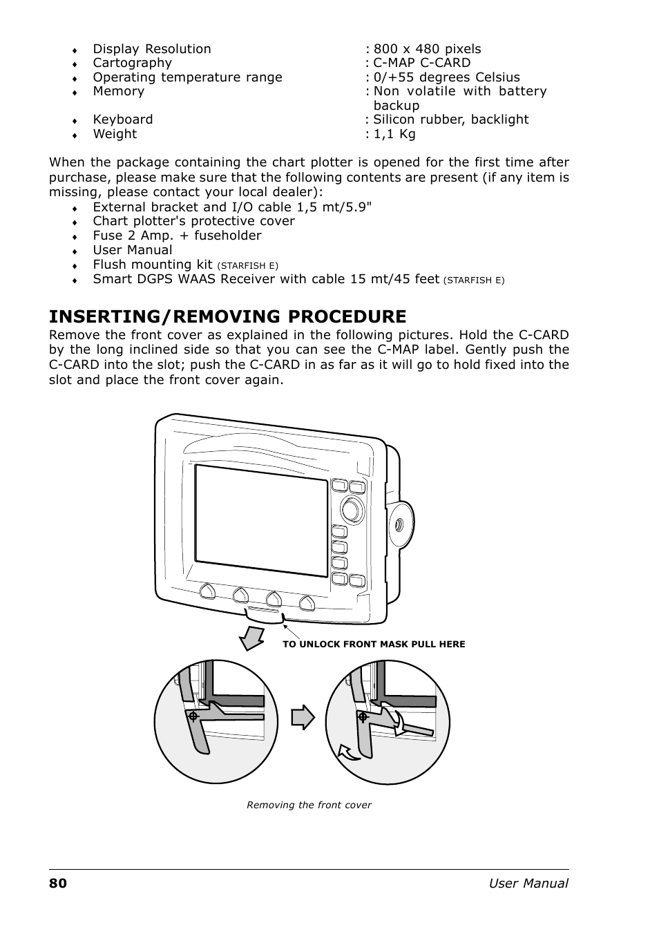 Inserting/removing procedure | Seiwa Tigershark Plus User Manual | Page 78 / 109