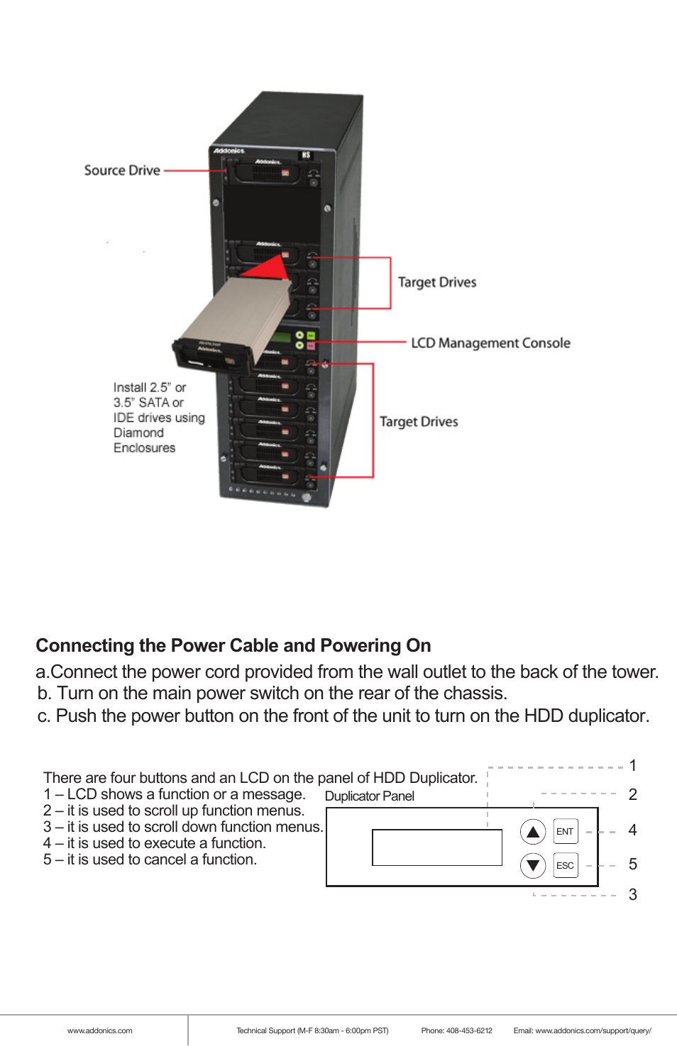 Addonics Technologies HS HDD DUPLICATOR PRO HD9SITDRHS User Manual | Page 4 / 10