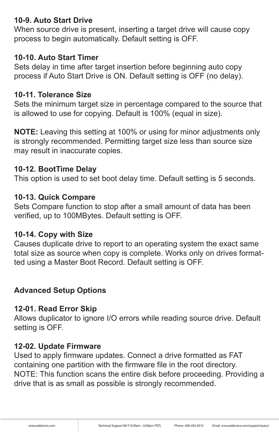 Addonics Technologies HS HDD DUPLICATOR PRO HD9SITDRHS User Manual | Page 8 / 10