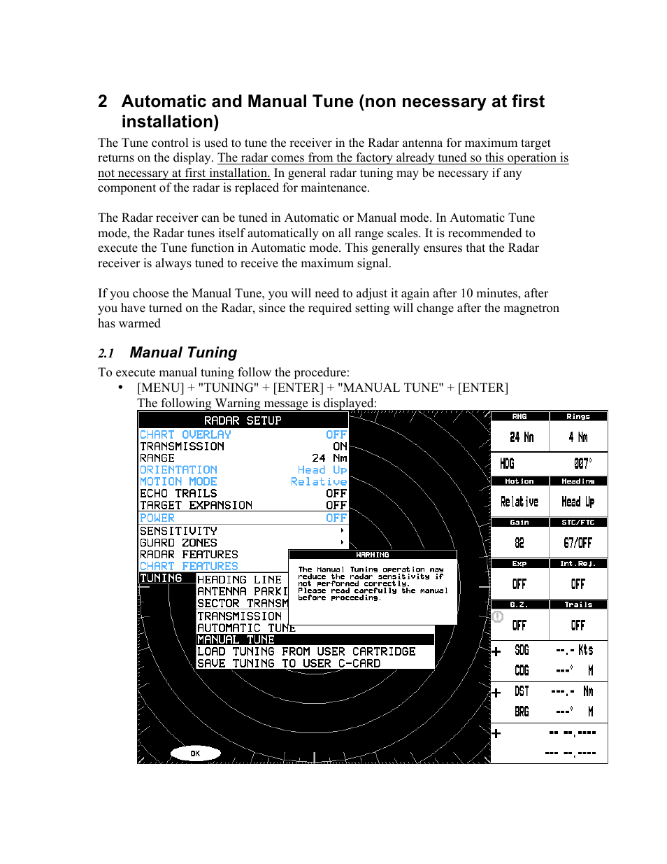 Seiwa Radar tuning User Manual | Page 9 / 14