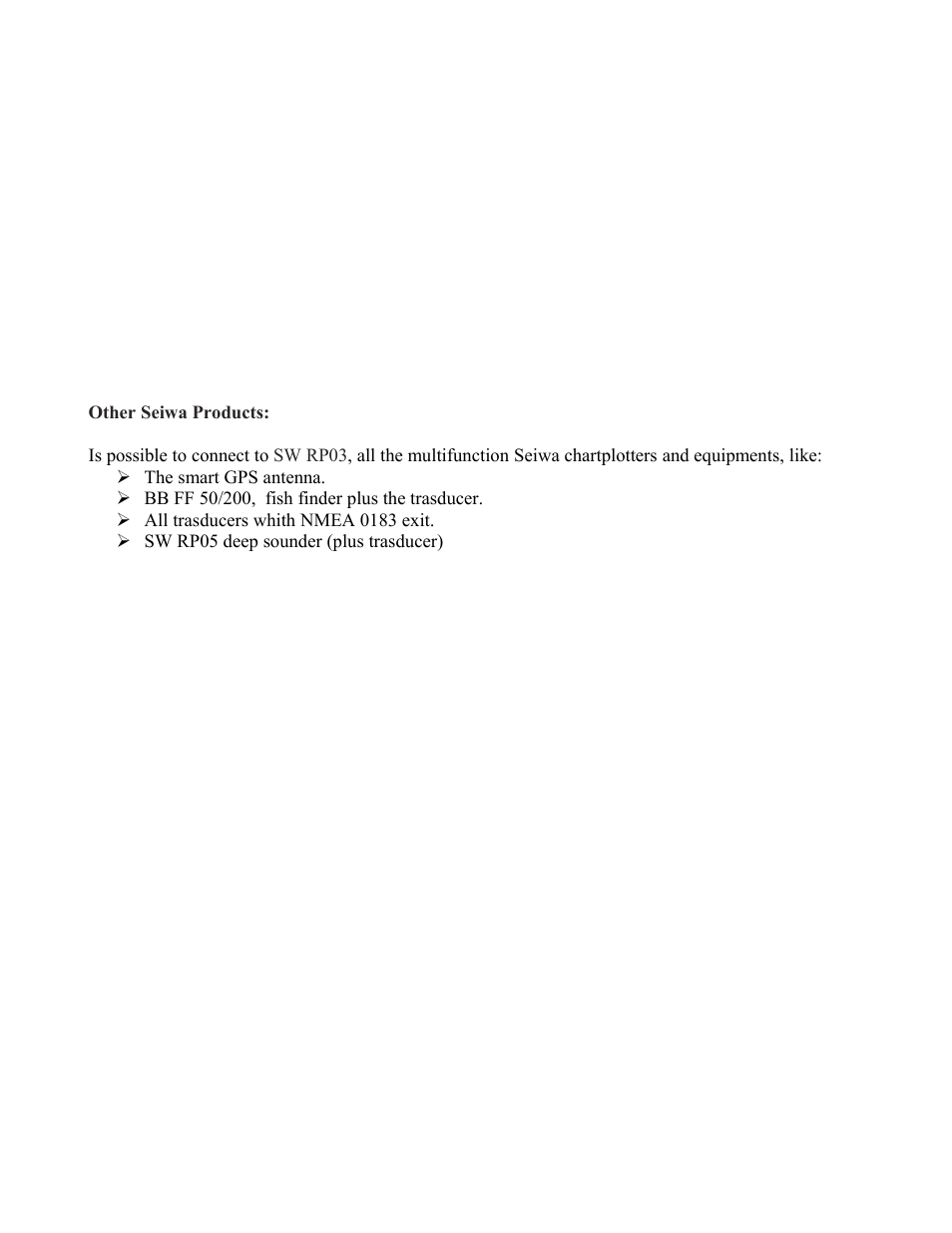 Seiwa SW RP03 User Manual | Page 10 / 10