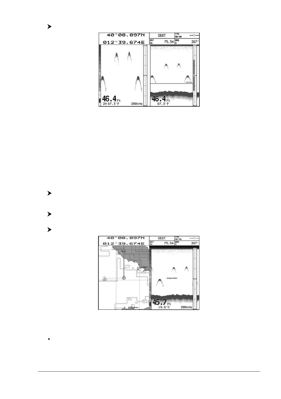 5 chart/fish page | Seiwa Black Box 1000W 50/200kHz User Manual | Page 15 / 40