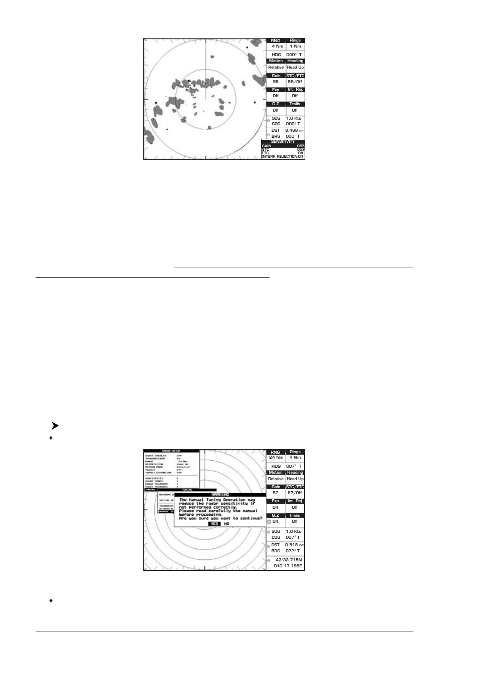 18 user manual, The following warning message is displayed | Seiwa SWRx series User Manual | Page 16 / 54