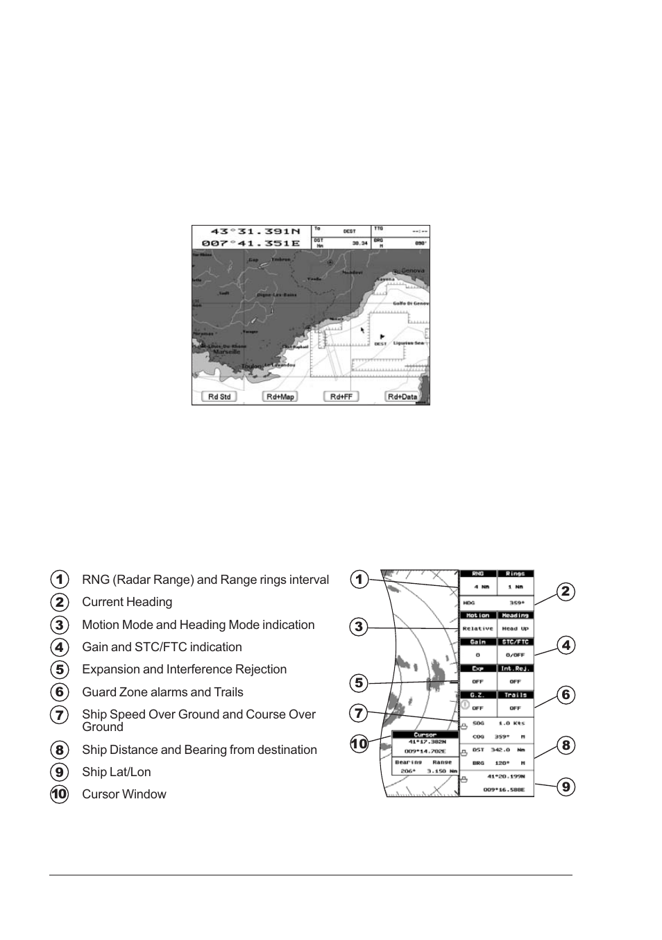 2 status bar | Seiwa SWRx series User Manual | Page 32 / 54