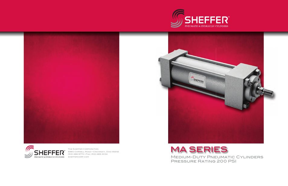 Ma series | Sheffer MA SERIES User Manual | Page 9 / 9
