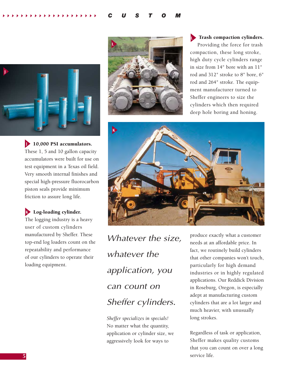 Sheffer CUSTOM MANUFACTURED User Manual | Page 6 / 8
