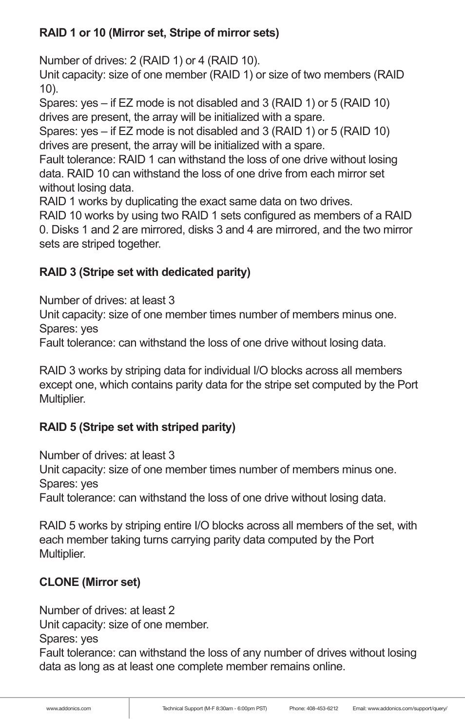 Addonics Technologies RAID TOWER XIII RT134SDEU3 User Manual | Page 6 / 8