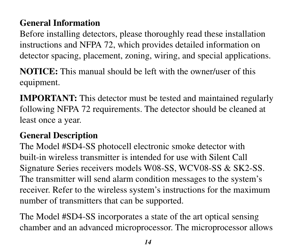 Silent Call SD4-SS User Manual | Page 14 / 28