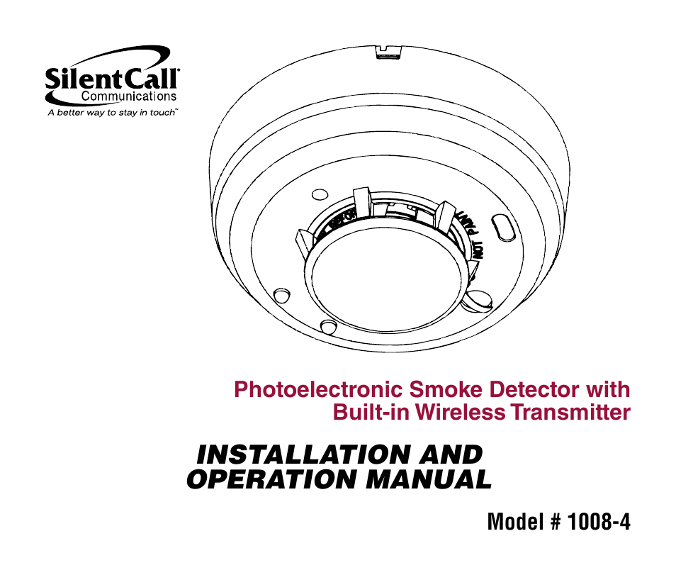 Silent Call 1008-4 User Manual | 28 pages