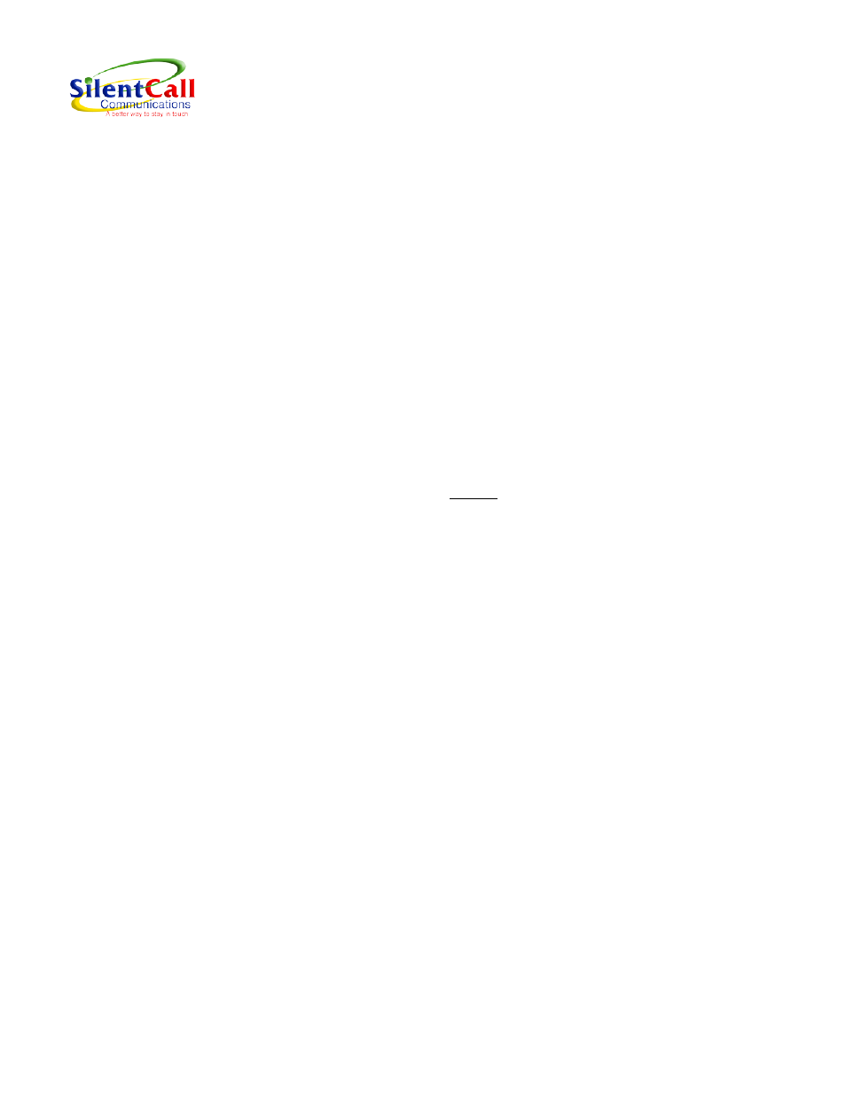 Silent Call SM1005 User Manual | 2 pages