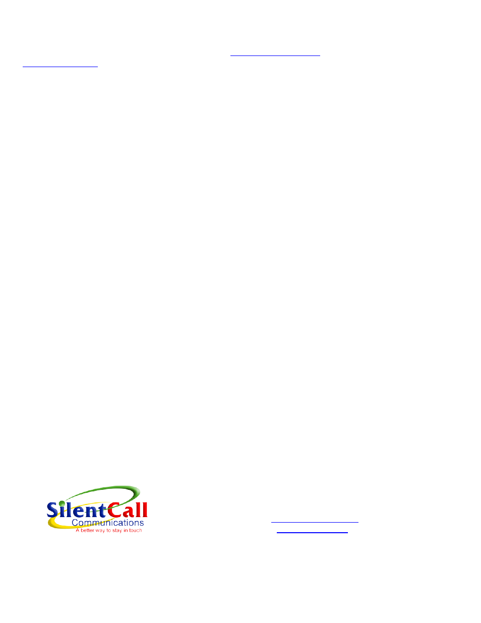 Technical support, Limited warranty | Silent Call SM1005 User Manual | Page 2 / 2