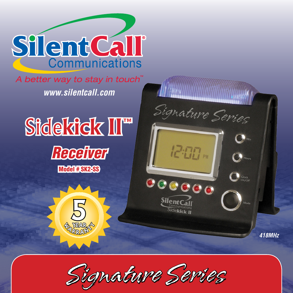 Silent Call SK2-SS User Manual | 12 pages