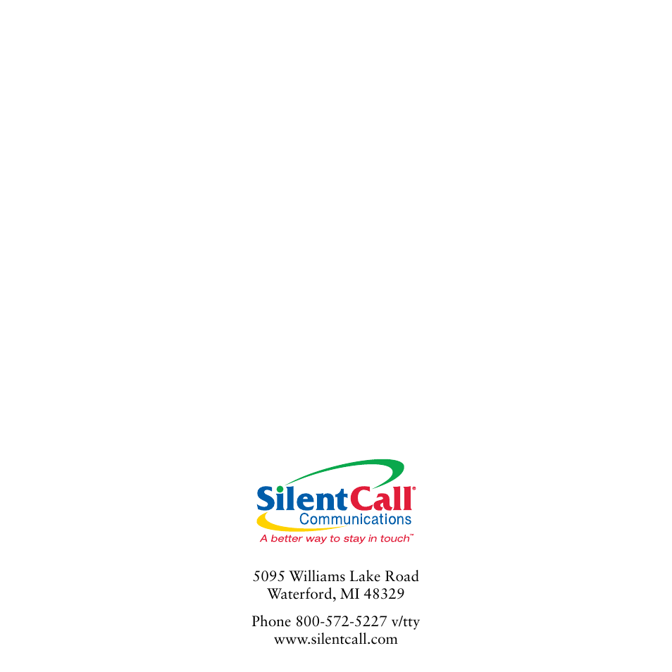 Silent Call VC4003-SS User Manual | Page 8 / 8