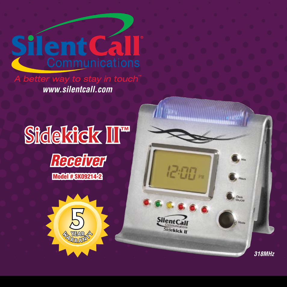 Silent Call SK09214-2 User Manual | 12 pages