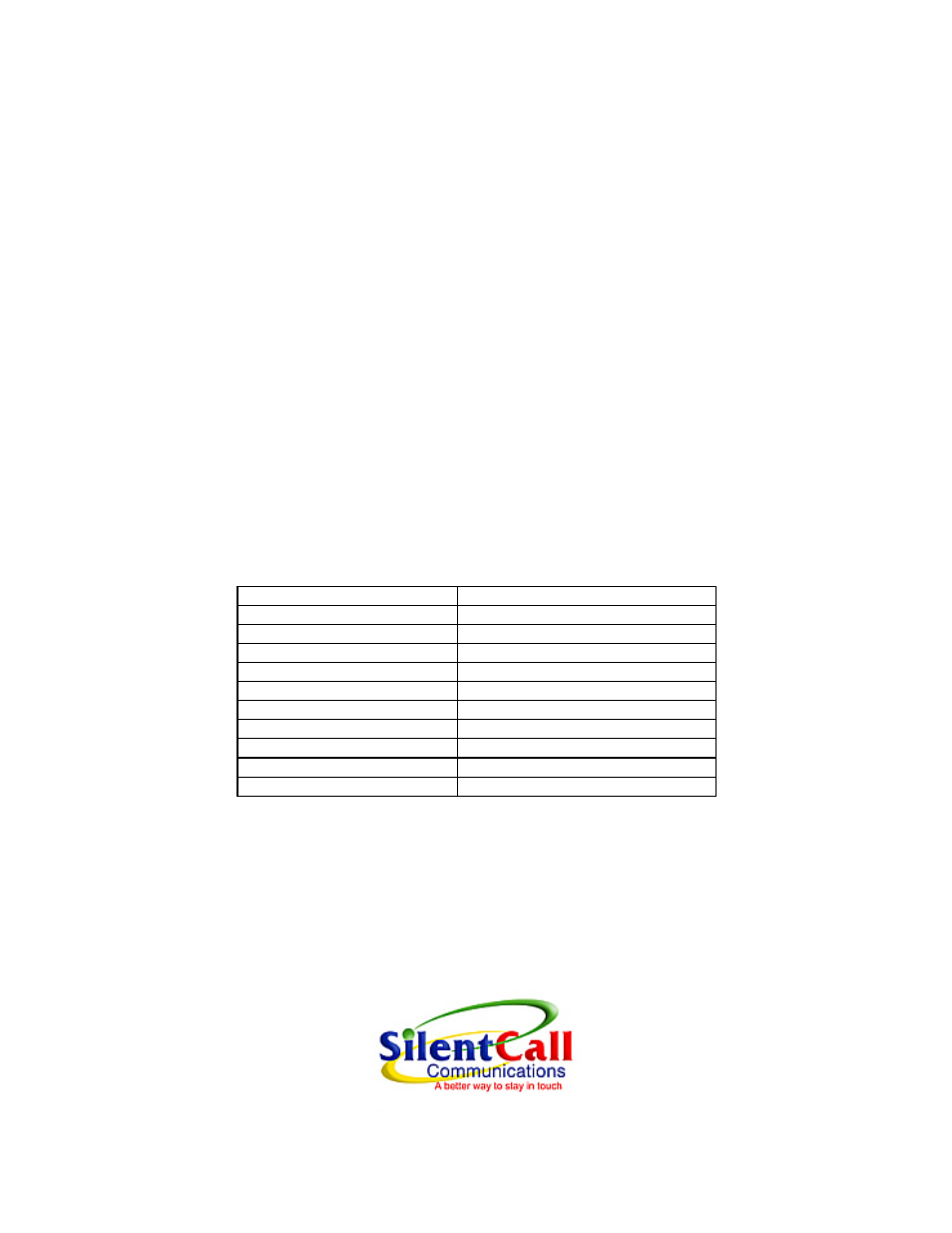 Silent Call SK09214 User Manual | 2 pages