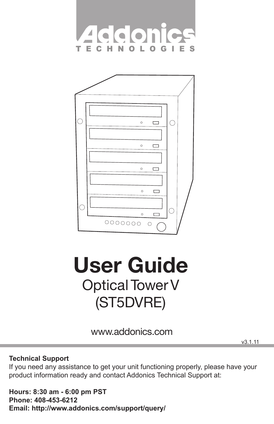 Addonics Technologies ST5DVRE User Manual | 2 pages