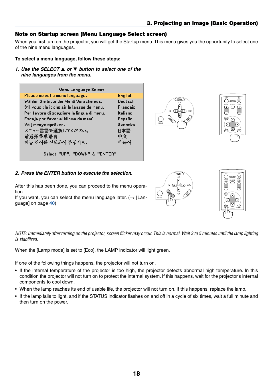 Use the select | Acoustic Energy LT35 User Manual | Page 26 / 72