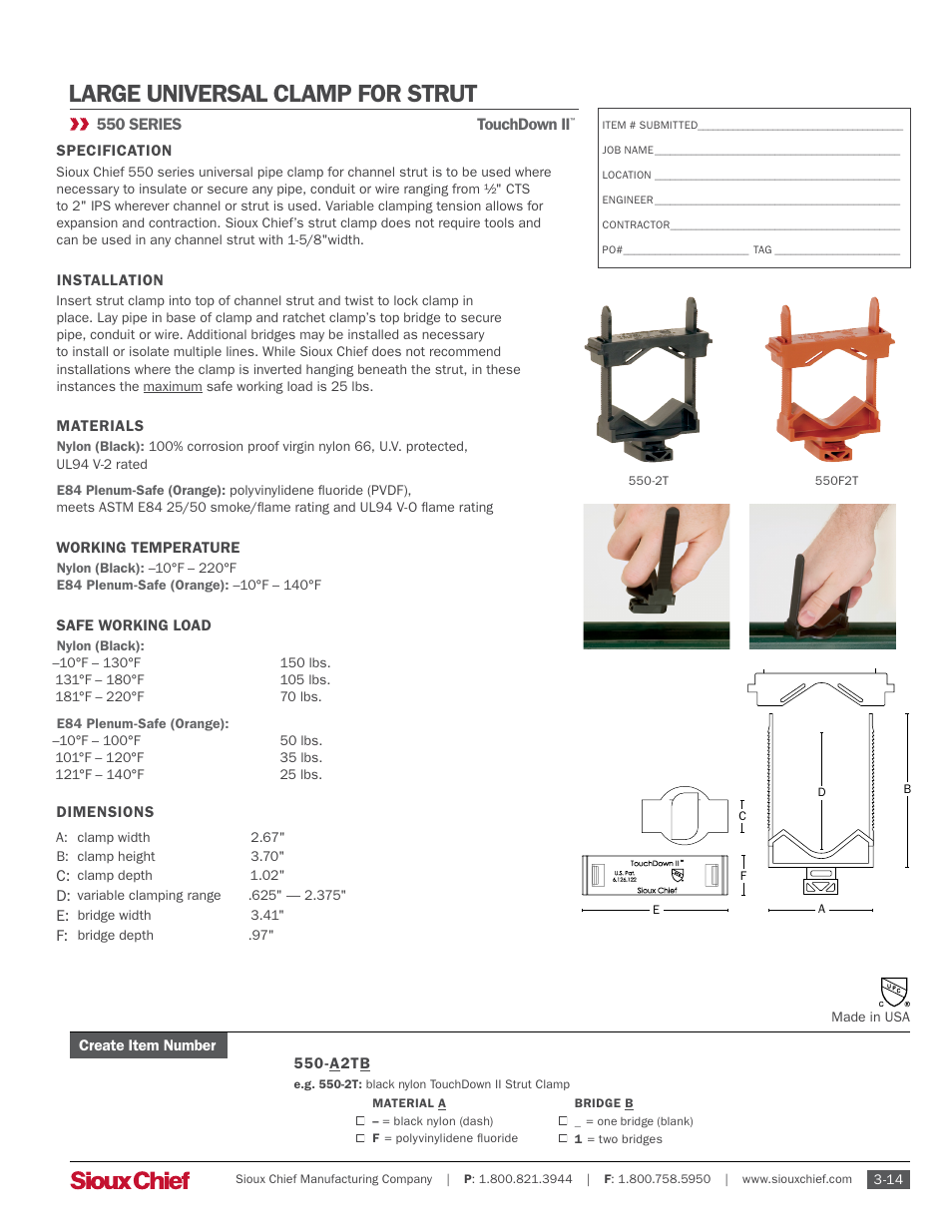 Sioux Chief 550 Series TouchDown II User Manual | 1 page