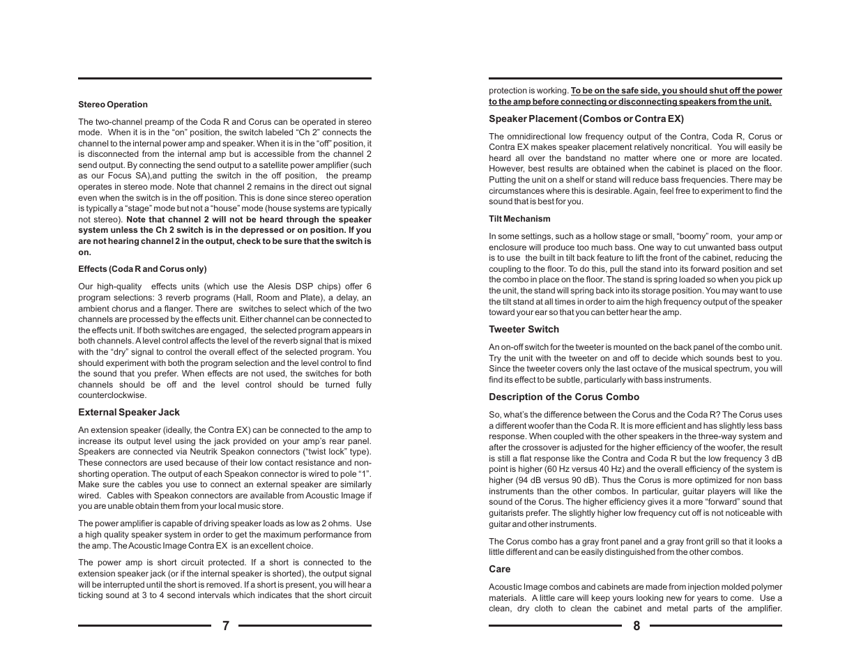 Acoustic Energy Acoustic Image Stereo Amplifier User Manual | Page 6 / 8