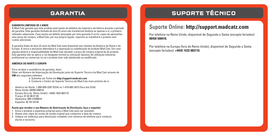 Garantia | TRITTON Pro+ 5.1 Surround Headset User Manual | Page 49 / 66