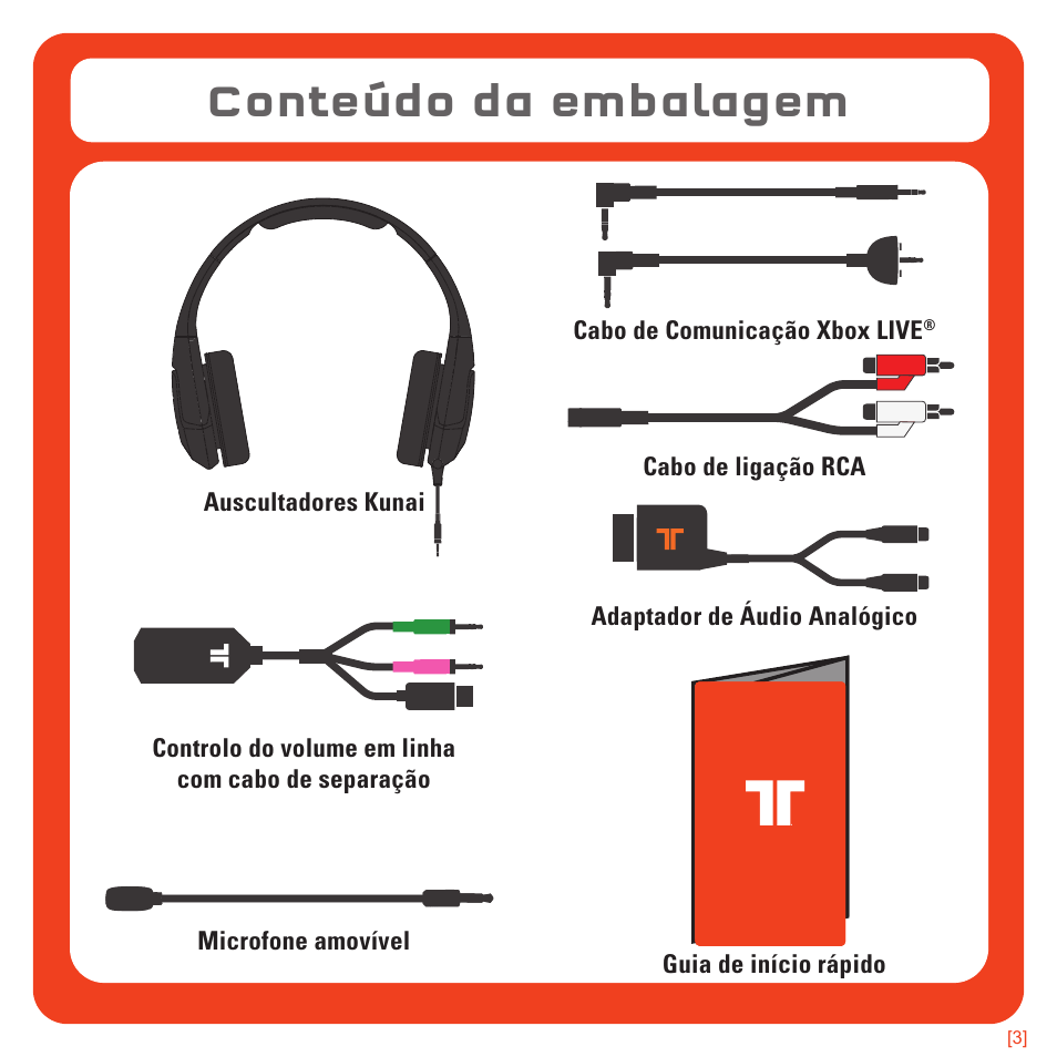 Conteúdo da embalagem | TRITTON Kunai Universal Stereo Gaming Headset User Manual | Page 110 / 170