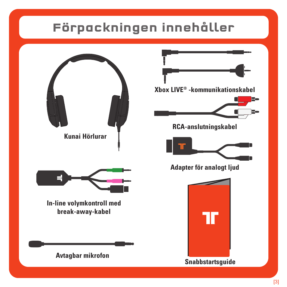 Förpackningen innehåller | TRITTON Kunai Universal Stereo Gaming Headset User Manual | Page 152 / 170