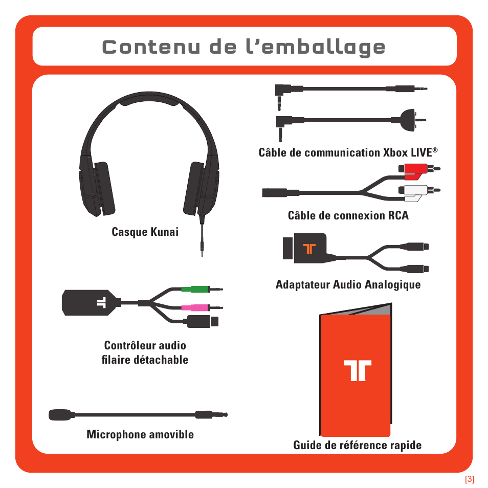 Contenu de l’emballage | TRITTON Kunai Universal Stereo Gaming Headset User Manual | Page 25 / 170