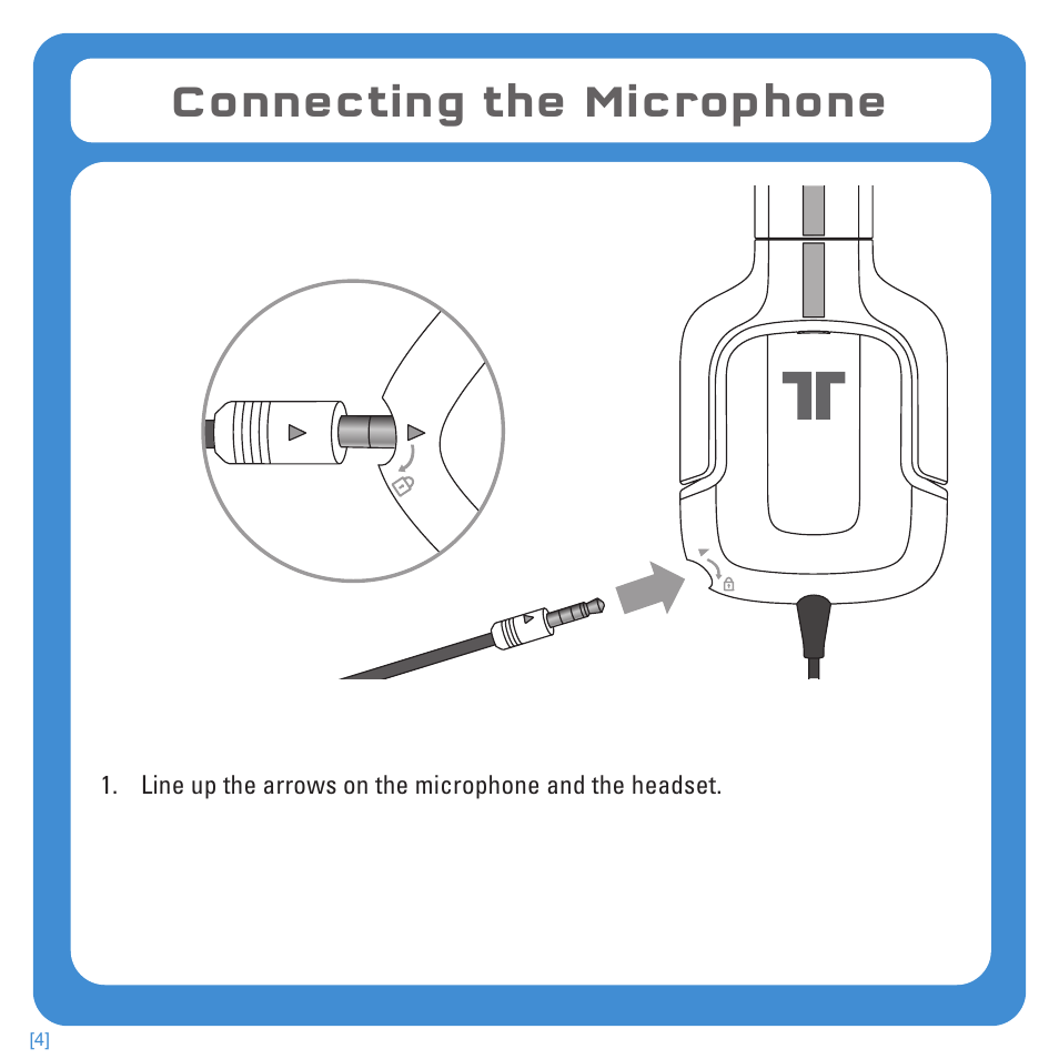 Connecting the microphone | TRITTON Kunai Stereo Headset for PlayStation-3 and PlayStation-Vita User Manual | Page 4 / 108