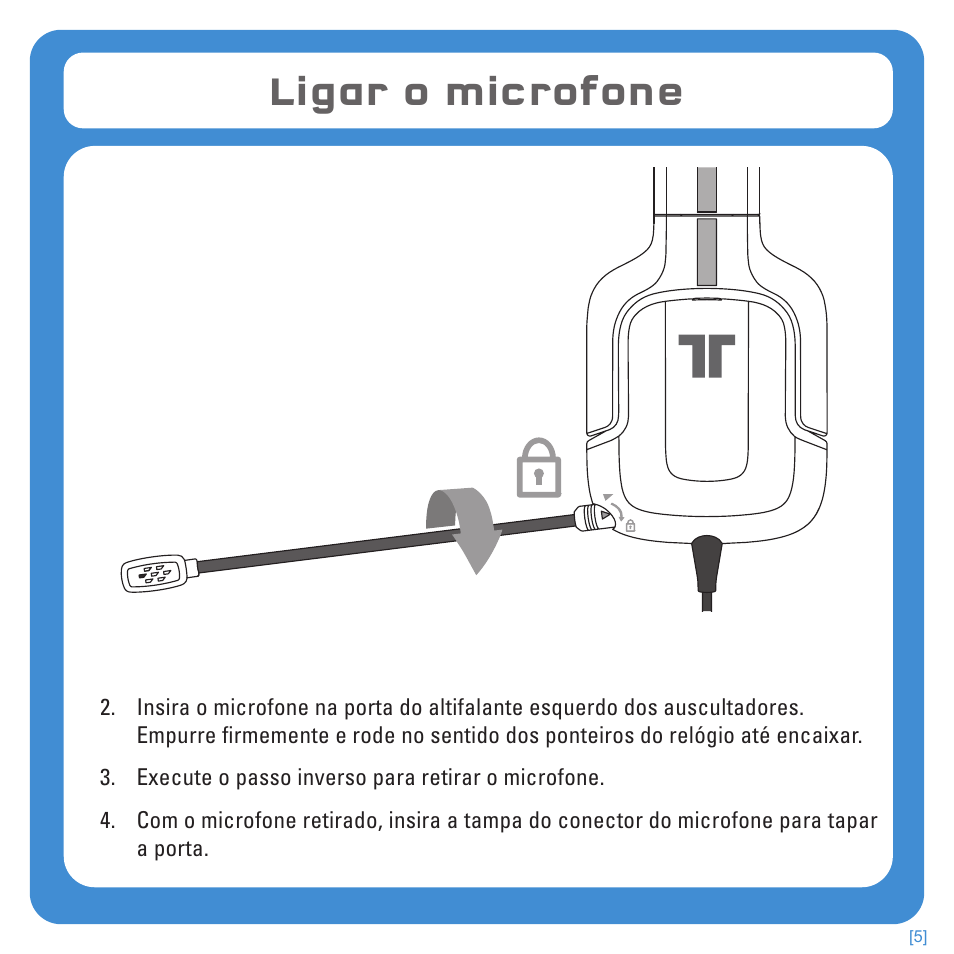 Ligar o microfone | TRITTON Kunai Stereo Headset for PlayStation-3 and PlayStation-Vita User Manual | Page 83 / 108