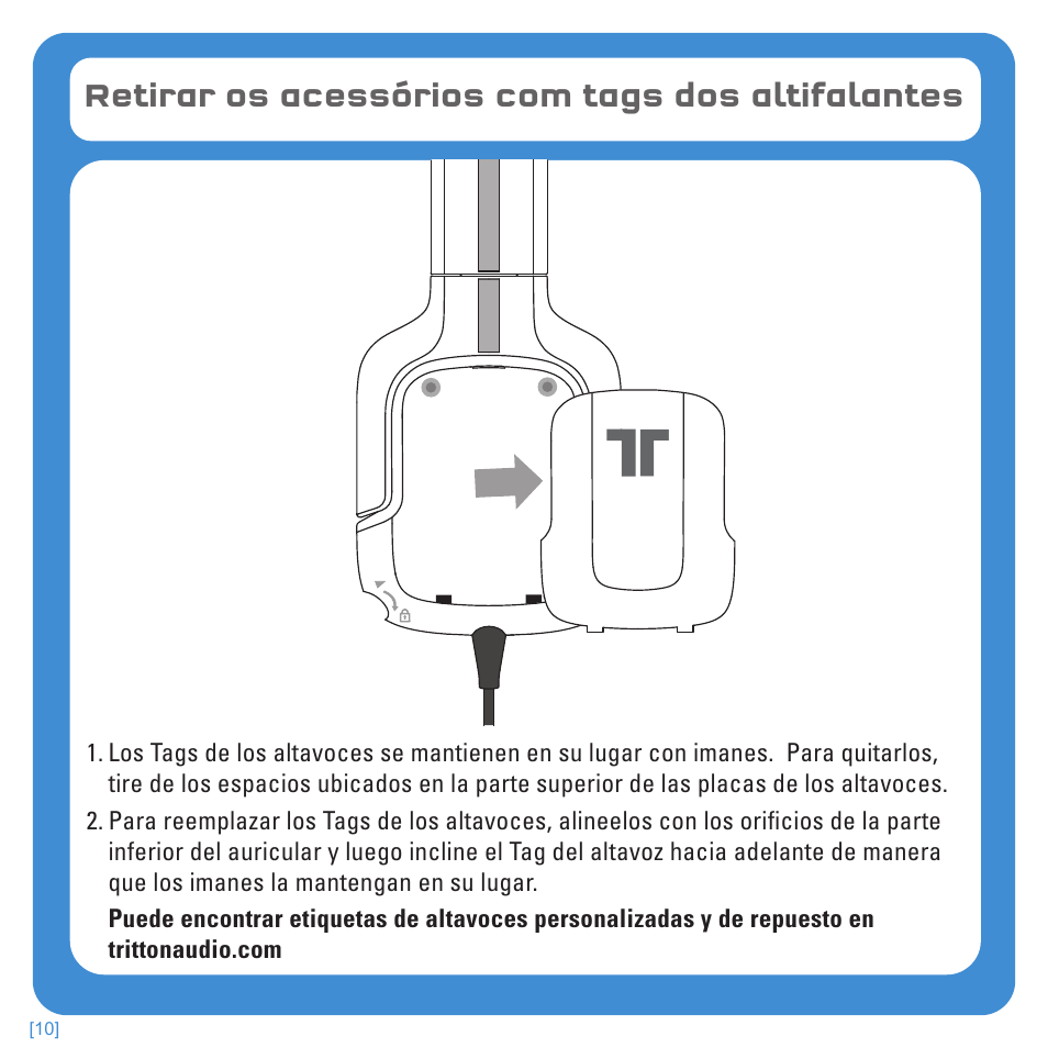 Retirar os acessórios com tags dos altifalantes | TRITTON Kunai Stereo Headset for PlayStation-3 and PlayStation-Vita User Manual | Page 88 / 108