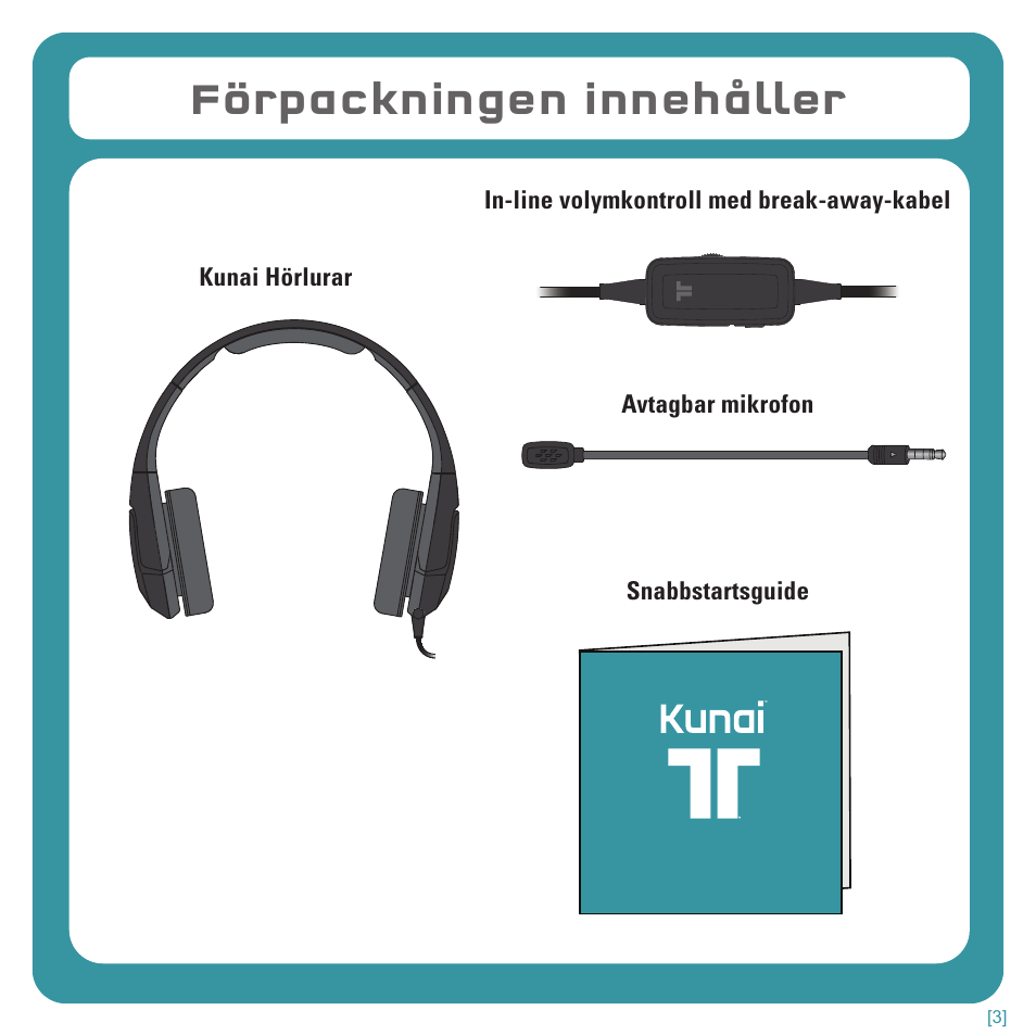 Förpackningen innehåller | TRITTON Kunai Stereo Headset for Wii U and Nintendo 3DS User Manual | Page 104 / 115